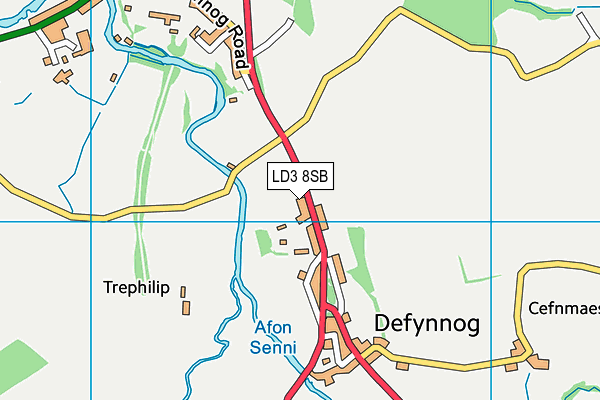 LD3 8SB map - OS VectorMap District (Ordnance Survey)