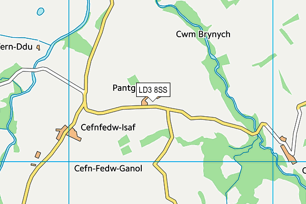 LD3 8SS map - OS VectorMap District (Ordnance Survey)