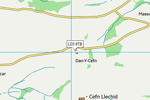LD3 8TB map - OS VectorMap District (Ordnance Survey)