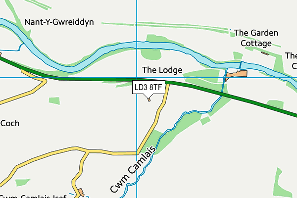 LD3 8TF map - OS VectorMap District (Ordnance Survey)