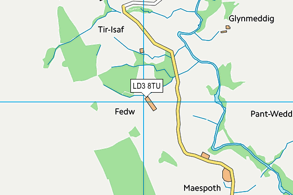 LD3 8TU map - OS VectorMap District (Ordnance Survey)