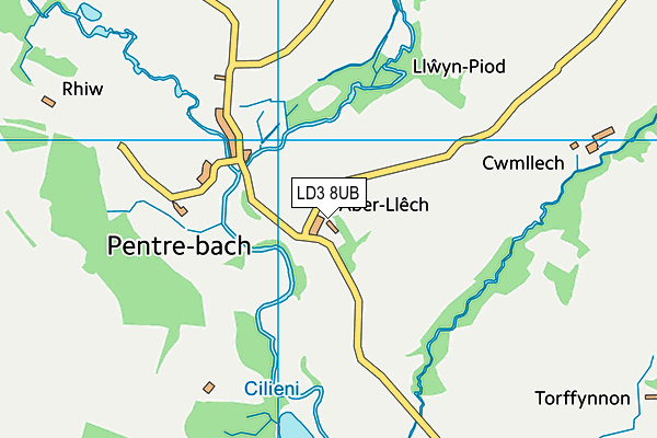 LD3 8UB map - OS VectorMap District (Ordnance Survey)