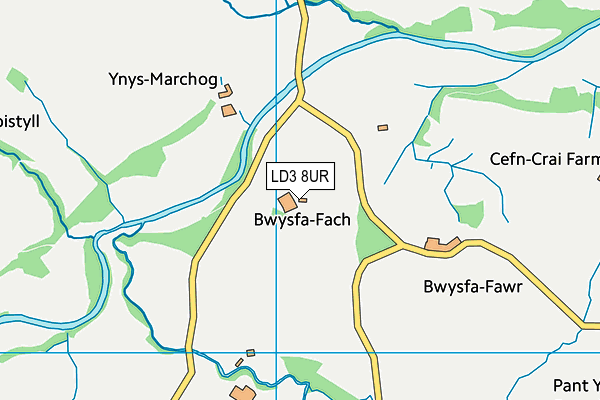 LD3 8UR map - OS VectorMap District (Ordnance Survey)