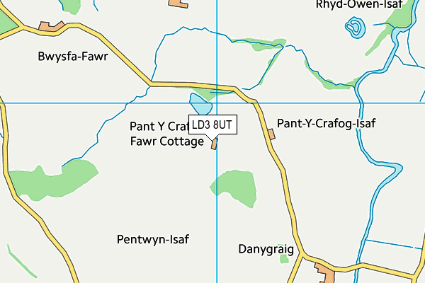 LD3 8UT map - OS VectorMap District (Ordnance Survey)