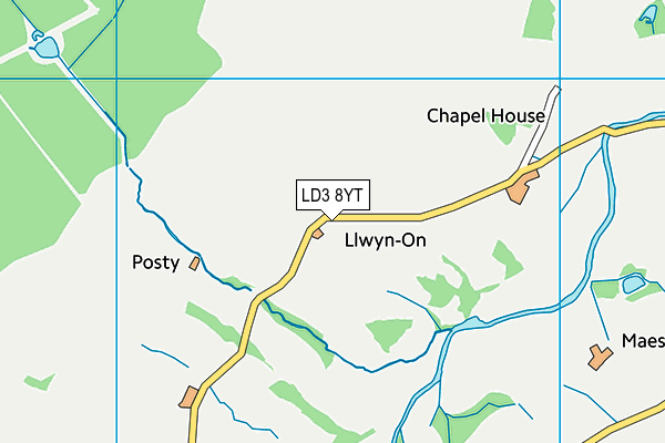 LD3 8YT map - OS VectorMap District (Ordnance Survey)