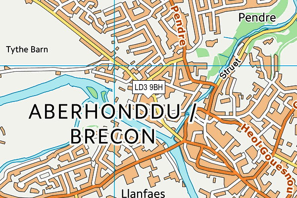 LD3 9BH map - OS VectorMap District (Ordnance Survey)