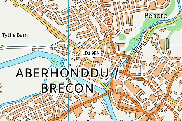 LD3 9BN map - OS VectorMap District (Ordnance Survey)