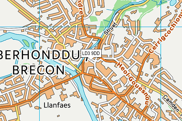 LD3 9DD map - OS VectorMap District (Ordnance Survey)