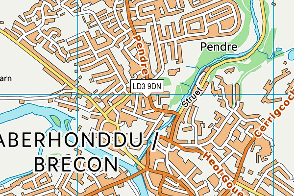 LD3 9DN map - OS VectorMap District (Ordnance Survey)