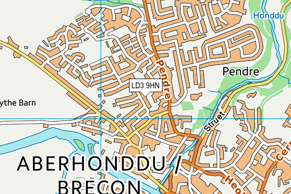 LD3 9HN map - OS VectorMap District (Ordnance Survey)