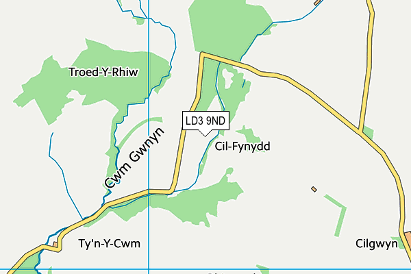 LD3 9ND map - OS VectorMap District (Ordnance Survey)