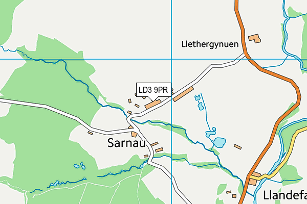 LD3 9PR map - OS VectorMap District (Ordnance Survey)