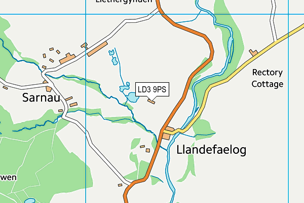 LD3 9PS map - OS VectorMap District (Ordnance Survey)