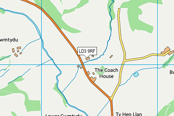 LD3 9RF map - OS VectorMap District (Ordnance Survey)