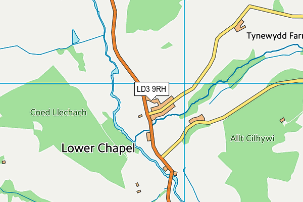 LD3 9RH map - OS VectorMap District (Ordnance Survey)