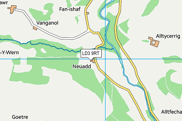 LD3 9RT map - OS VectorMap District (Ordnance Survey)