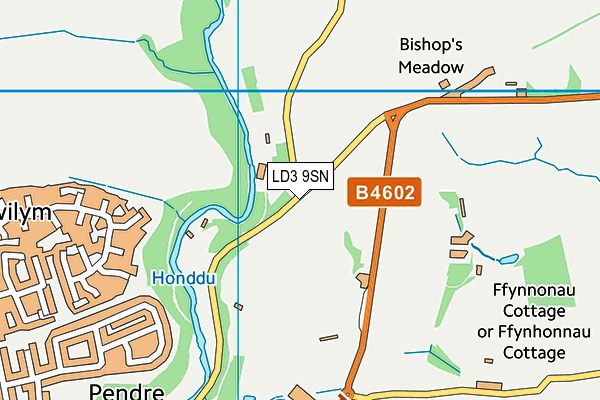 LD3 9SN map - OS VectorMap District (Ordnance Survey)