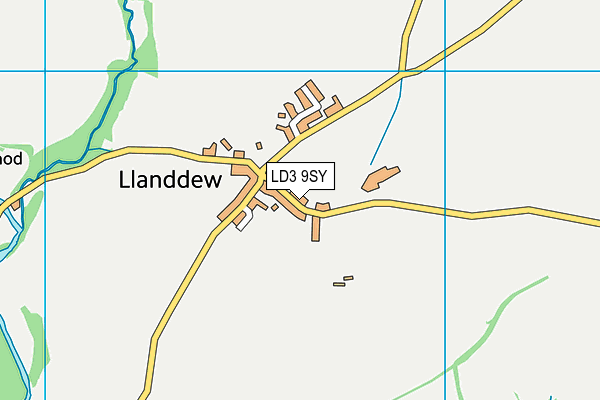 LD3 9SY map - OS VectorMap District (Ordnance Survey)