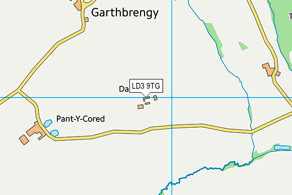 LD3 9TG map - OS VectorMap District (Ordnance Survey)