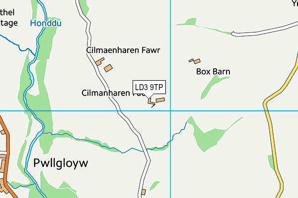 LD3 9TP map - OS VectorMap District (Ordnance Survey)