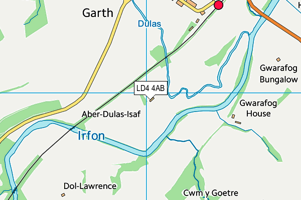 LD4 4AB map - OS VectorMap District (Ordnance Survey)