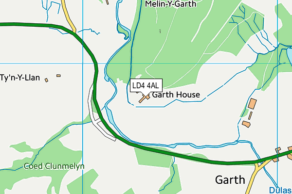 LD4 4AL map - OS VectorMap District (Ordnance Survey)