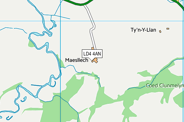 LD4 4AN map - OS VectorMap District (Ordnance Survey)