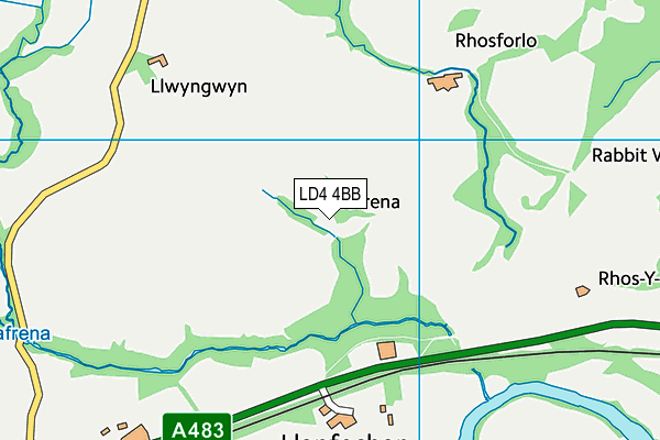 LD4 4BB map - OS VectorMap District (Ordnance Survey)