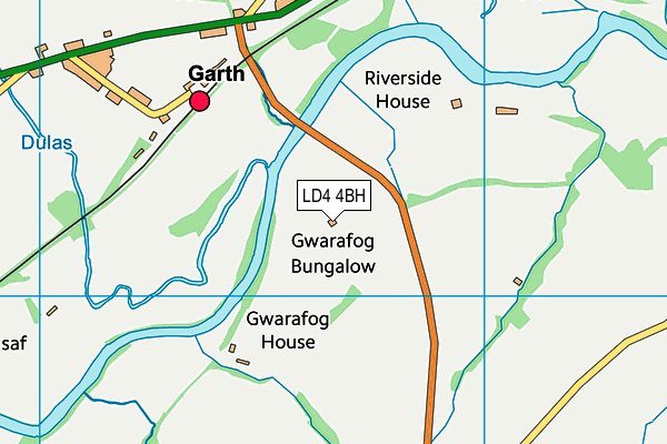 LD4 4BH map - OS VectorMap District (Ordnance Survey)