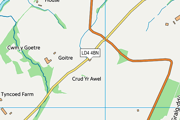 LD4 4BN map - OS VectorMap District (Ordnance Survey)