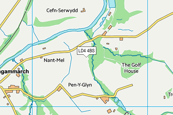 LD4 4BS map - OS VectorMap District (Ordnance Survey)