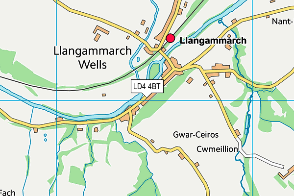 LD4 4BT map - OS VectorMap District (Ordnance Survey)