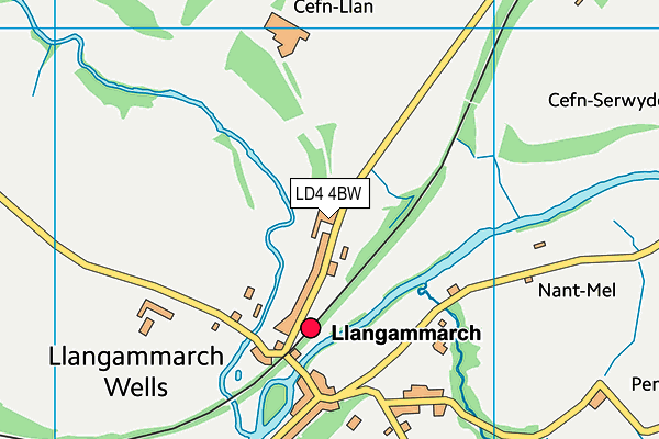 LD4 4BW map - OS VectorMap District (Ordnance Survey)