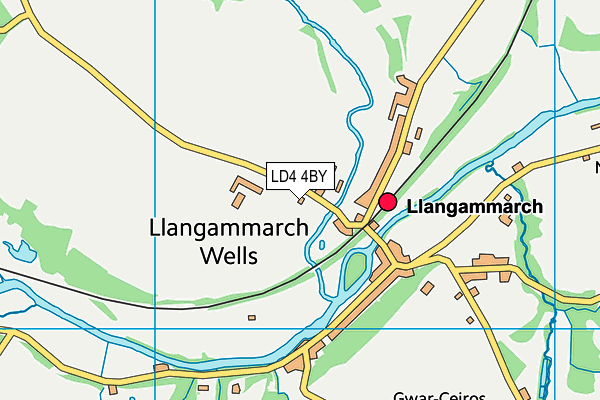 LD4 4BY map - OS VectorMap District (Ordnance Survey)