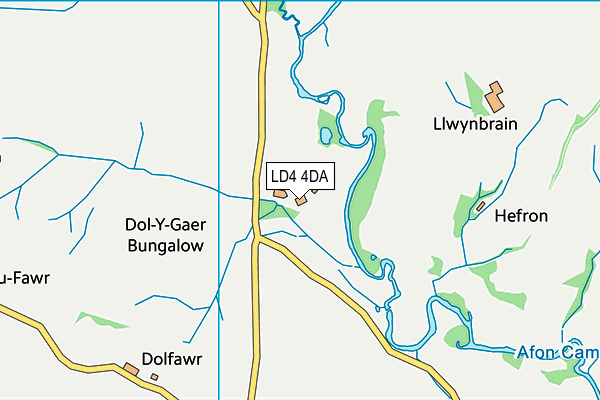 LD4 4DA map - OS VectorMap District (Ordnance Survey)