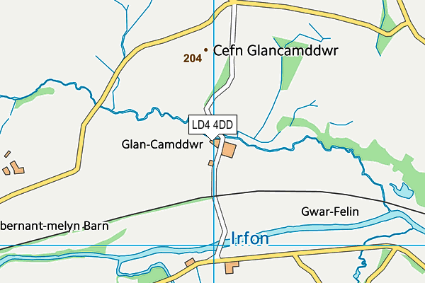 LD4 4DD map - OS VectorMap District (Ordnance Survey)