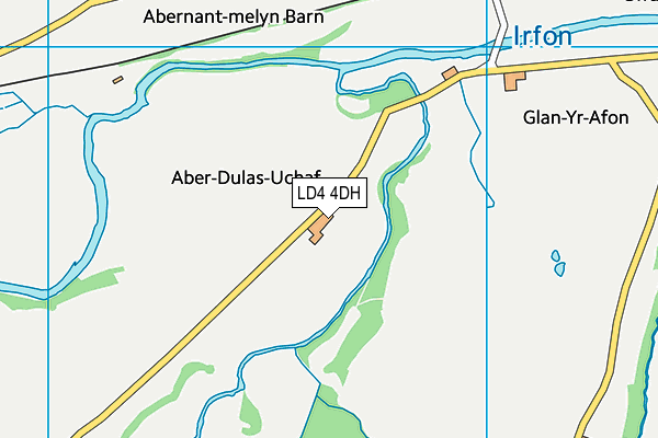 LD4 4DH map - OS VectorMap District (Ordnance Survey)