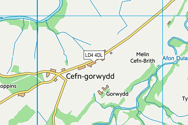 LD4 4DL map - OS VectorMap District (Ordnance Survey)