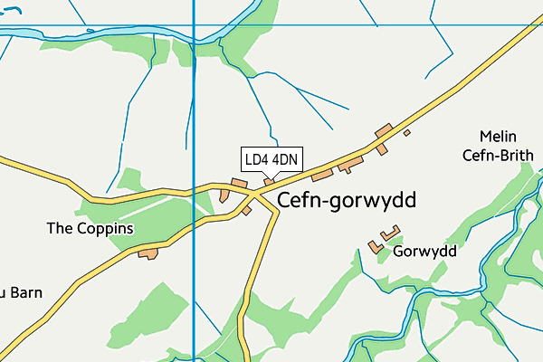 LD4 4DN map - OS VectorMap District (Ordnance Survey)