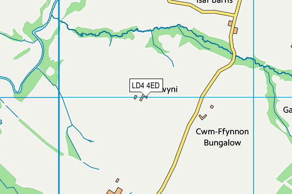 LD4 4ED map - OS VectorMap District (Ordnance Survey)