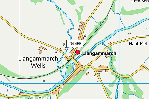 LD4 4EE map - OS VectorMap District (Ordnance Survey)