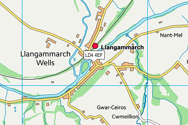 LD4 4EF map - OS VectorMap District (Ordnance Survey)