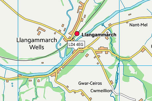 LD4 4EG map - OS VectorMap District (Ordnance Survey)