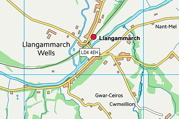 LD4 4EH map - OS VectorMap District (Ordnance Survey)