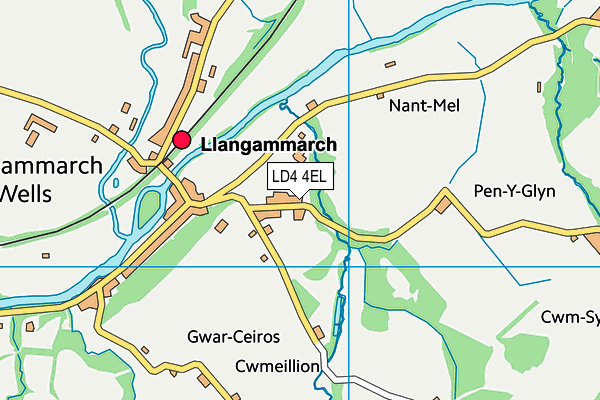 LD4 4EL map - OS VectorMap District (Ordnance Survey)