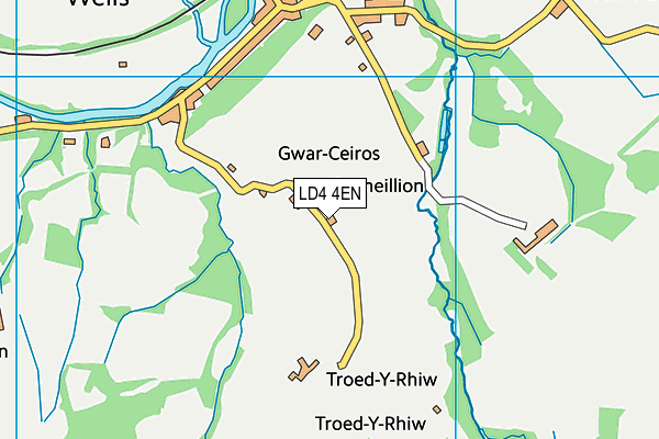 LD4 4EN map - OS VectorMap District (Ordnance Survey)