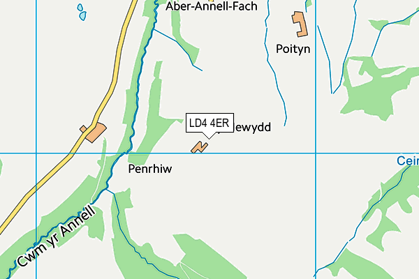LD4 4ER map - OS VectorMap District (Ordnance Survey)