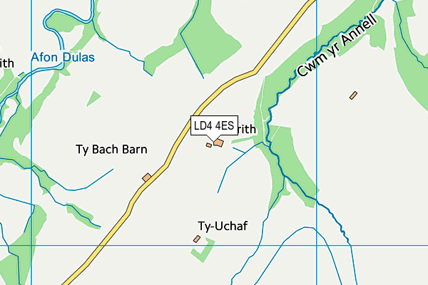 LD4 4ES map - OS VectorMap District (Ordnance Survey)