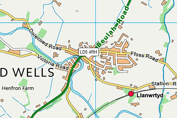 LD5 4RH map - OS VectorMap District (Ordnance Survey)