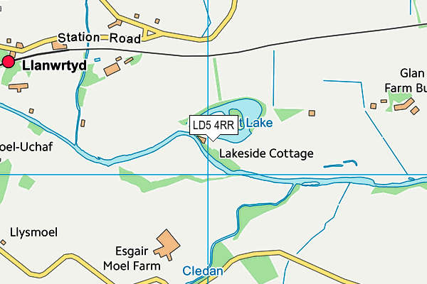 LD5 4RR map - OS VectorMap District (Ordnance Survey)